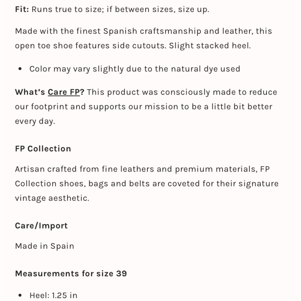 Free people Mont Blanc sandals the color is like a dark grayish black - Picture 12 of 12